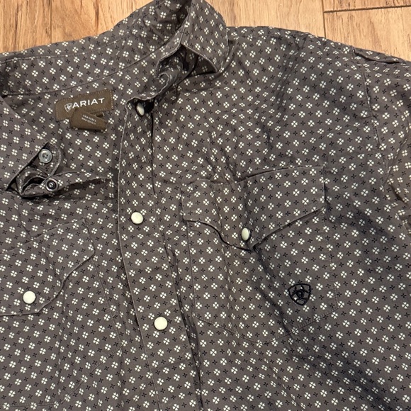 Ariat Charcoal Patterned Shirt - Picture 2 of 4